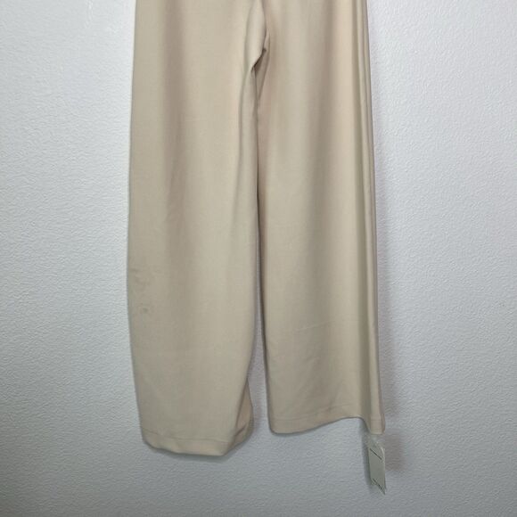 ABERCROMBIE & FITCH Trouser Pants 00 Short Wide Leg Ivory High Waist Menswear - Picture 13 of 14
